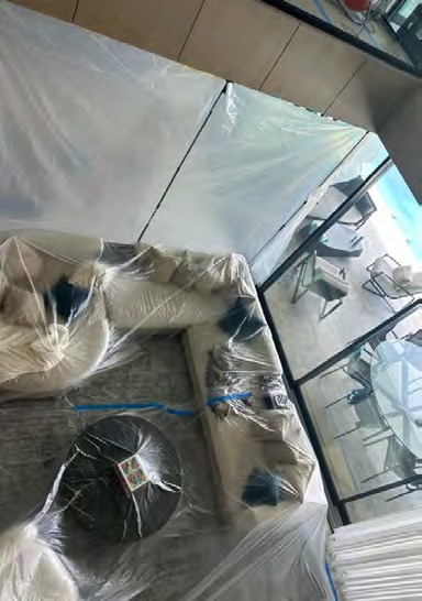 Black mold growing on drywall — daughter's room