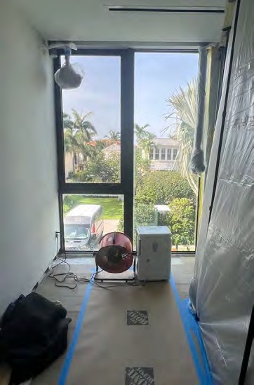 Water damage to children's rooms via window intrusion